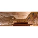 Deformation patterns and dense rock fissures in the ceiling of the antechamber and burial chamber of King Tut's tomb.