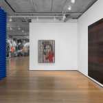 A gallery with paintings.
