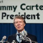 (Original Caption) Atlanta, Georgia. Georgia Governor Jimmy Carter has previously announced his intention to seek the Democratic ticket. Presidential candidate, Washington, DC.