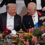 WINDOR, England - September 17: U.S. President Donald Trump and King Charles III visit the U.S. President on September 17, 2025 at a state banquet held at Windsor Castle. President Trump was held in England during his second visit from September 16 to 18, while the previous term was held during his first presidency in 2019. (Photo of YUI MOK - WPA Pool/Getty Images)