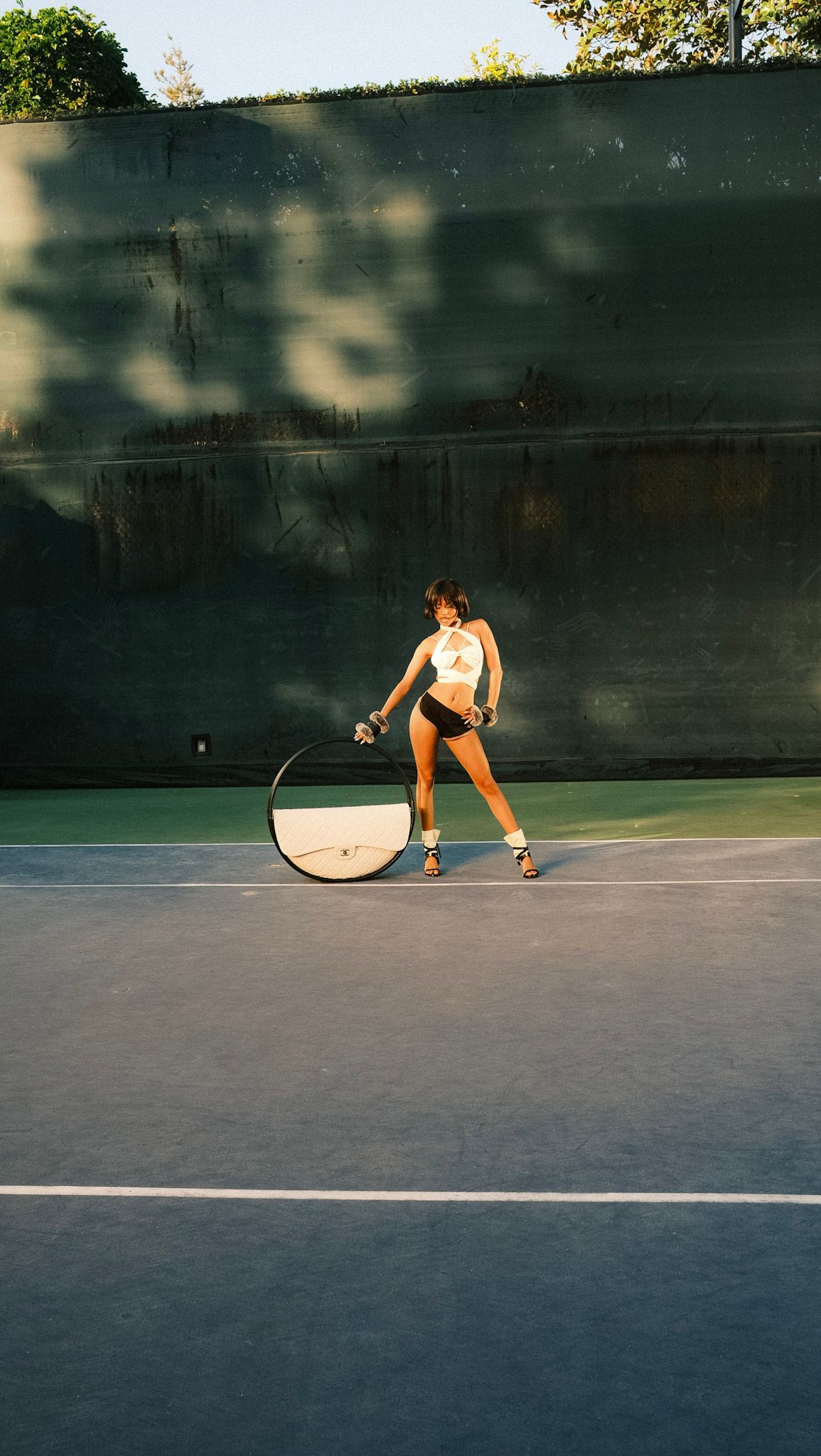 Tyra is behind the scenes.