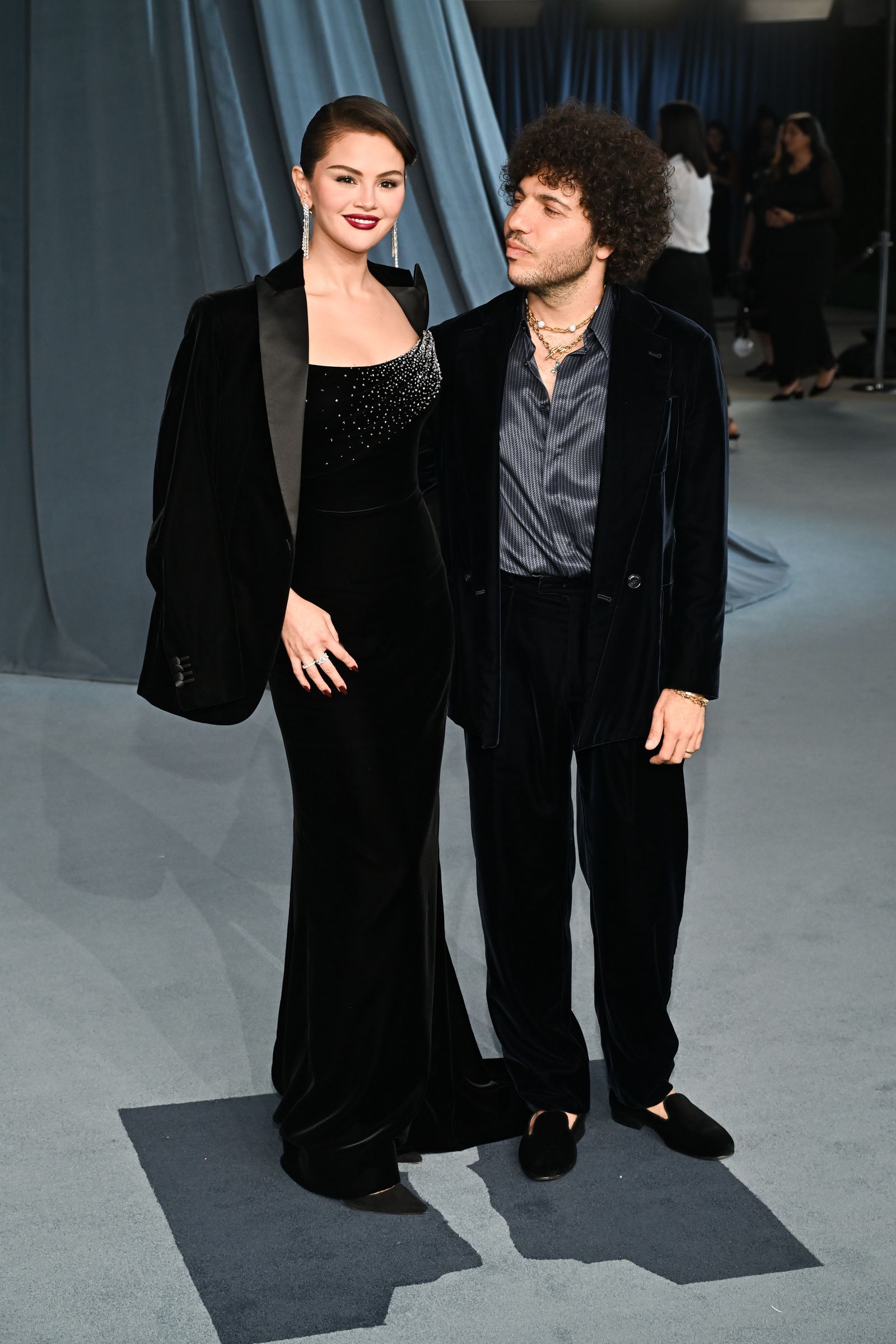 Selena Gomez and Benny Blanco make their red carpet debut at the 2025 Academy Gala