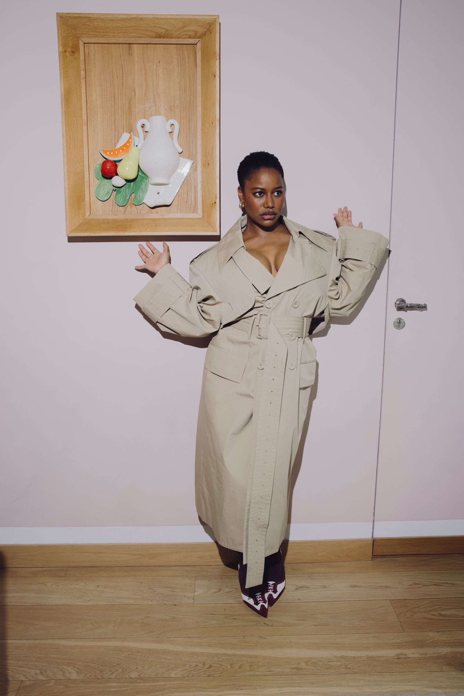 Taylour Paige knows the power of pointed toes and makes Thom Browne go to work