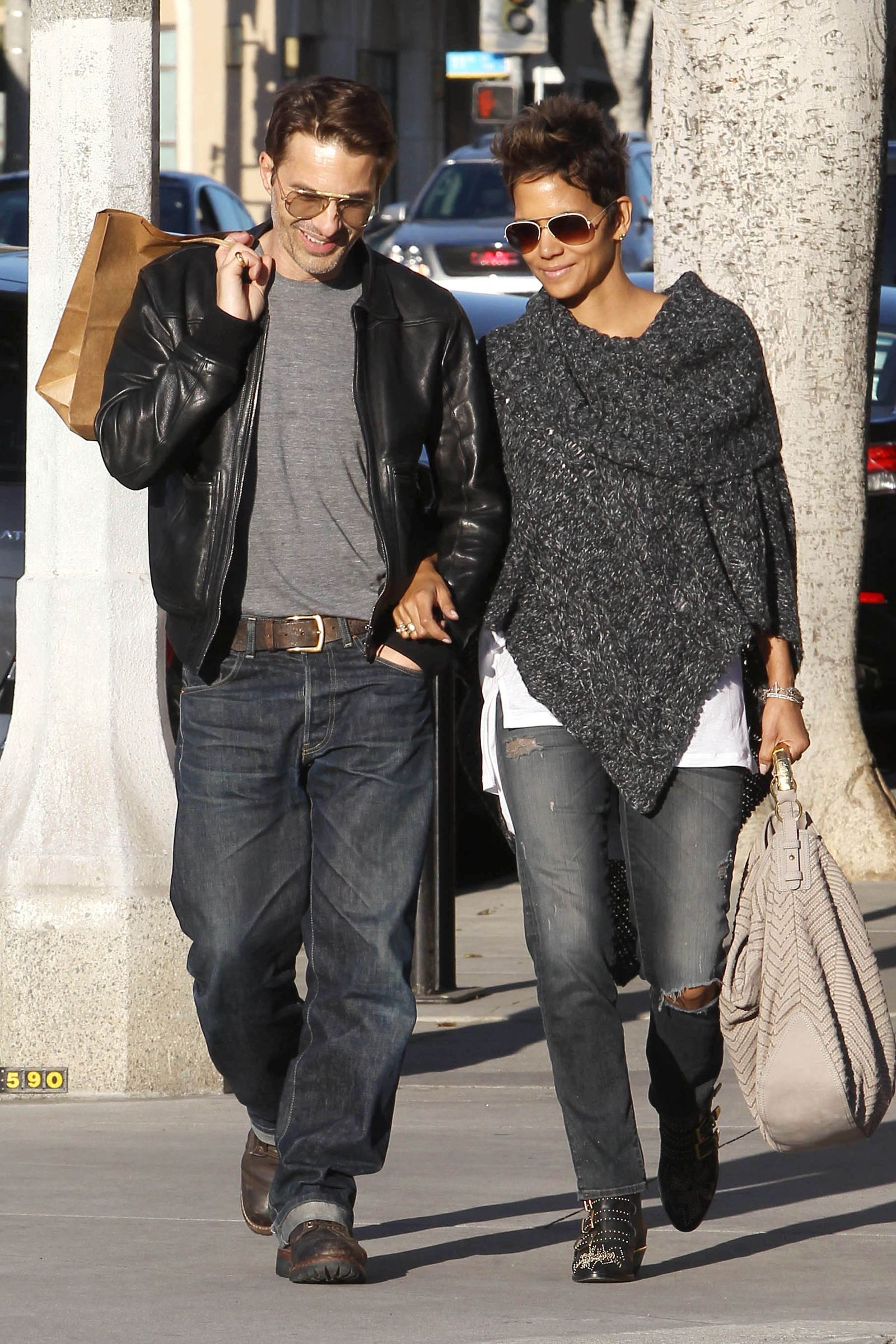 Los Angeles, California January 18 Actresses Halle Berry and Olivier Martinez stepped out on January 18, 2013 in Los Angeles, California.
