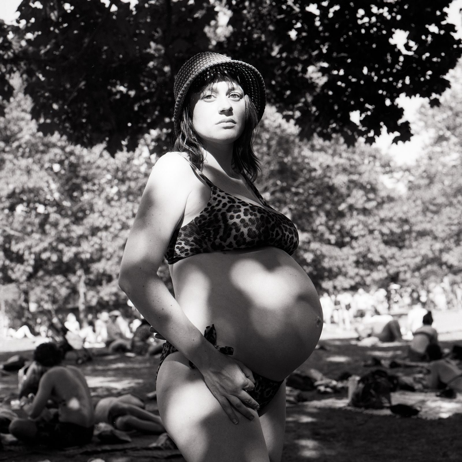 Gabrielle is 9 months pregnant