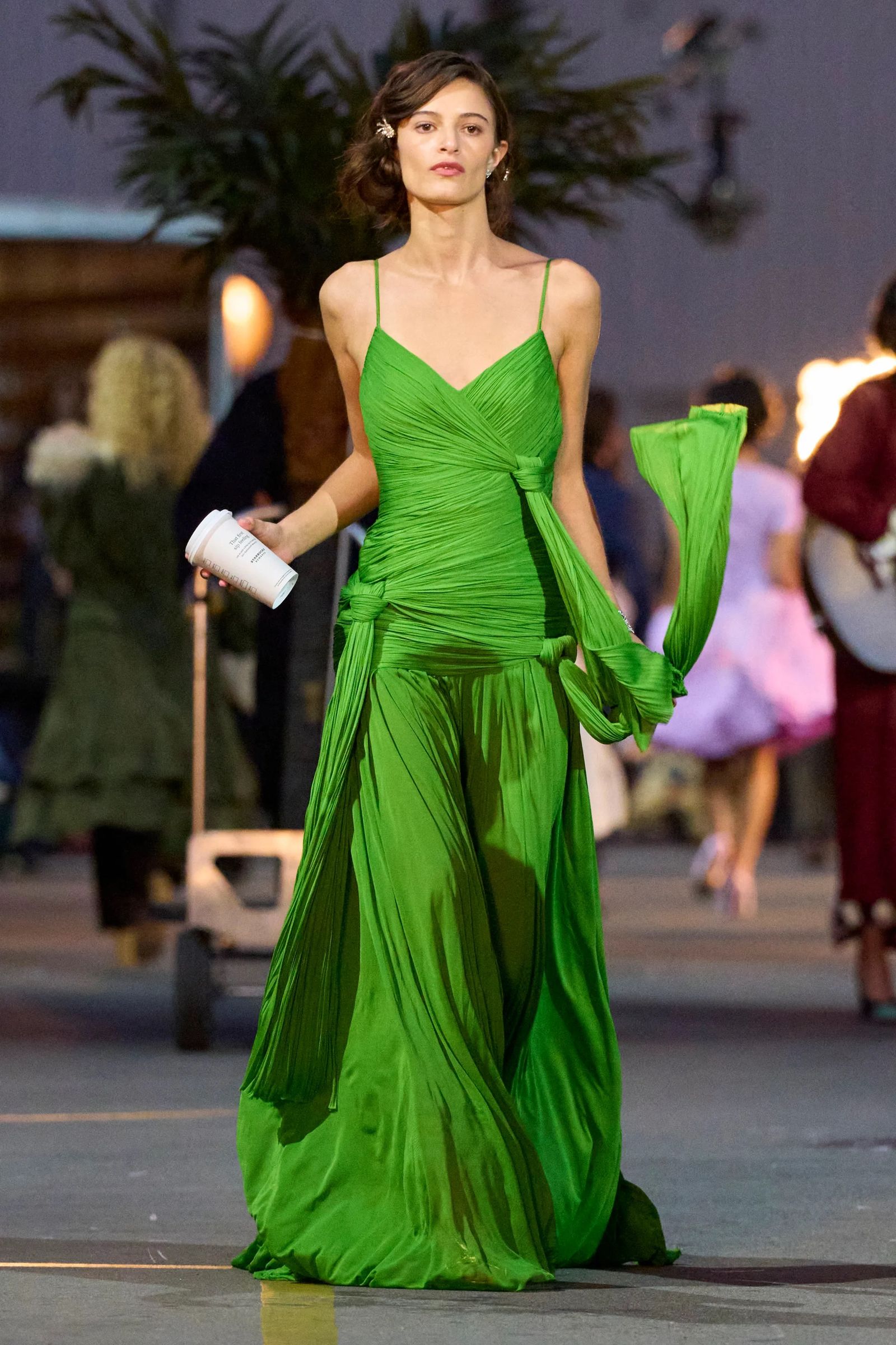 This dress was redesigned by Tory Burch for the Vogue World 2025 Hollywood edition.