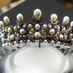 On May 20, 2021, Queen Eugenie's pearl crown was exhibited at the Apollo Gallery in Paris, France, which collects gems and diamonds from the French royal family. (Photo: Maeva Destombes/Hans Lucas, AFP) (Photo: MAEVA DESTOMBES/Hans Lucas/AFP via Getty Images)