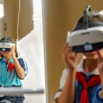 On July 15, 2024, tourists wearing VR equipment visited the Wei and Jin Tomb Site Museum in Kuqa City, Xinjiang Uygur Autonomous Region, northwest China. On Monday, the museum opened under the 220 to 420 ancient tombs of the Wei and Jin Dynasties in Kucha County, Kucha County. The Qiuci Kingdom began in the second century BC and existed for more than a thousand years. It was one of the thirty-six kingdoms in the Western Regions. The Western Regions was a term used by the Han Dynasty (206 BC to AD 220) and referred to the area west of Yumen Pass, including what is now Xinjiang and parts of Central Asia. This original site museum with an exhibition area of ​​5,000 square meters was built to protect the 15 brick tombs discovered during the construction of the Youyi Road underground passage in 2007. This discovery was rated as one of the top ten new archaeological discoveries in China that year. The tomb complex is modeled after the Han Dynasty brick chamber tombs found in Central China and the Hexi Corridor, stretching for nearly 1,000 kilometers. Gansu Province is home to five UNESCO World Heritage Sites and 53 grottoes. The museum makes full use of the original appearance of the tombs and brings immersive ancient Qiuci experience to the audience through digital exhibitions, VR technology, touch screens and other means. (Photo by Ding Lei/Xinhua News Agency/Getty Images)