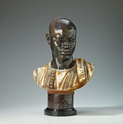 Bust of Sudanese man.