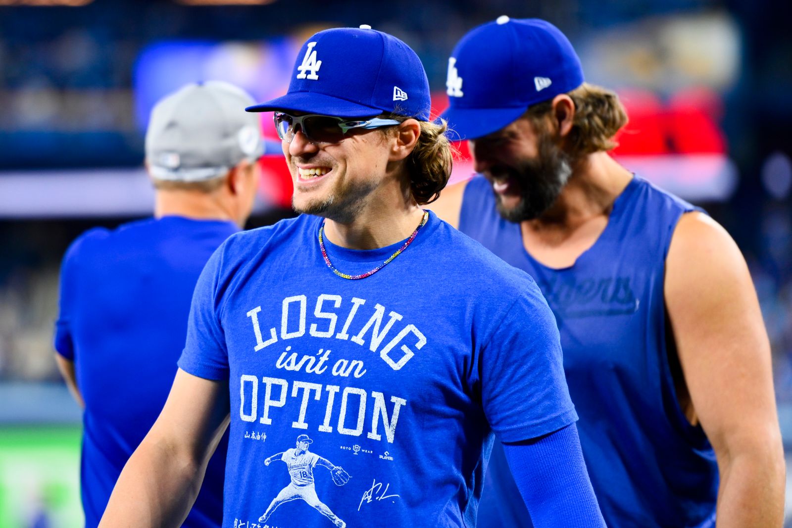 Among Hernndez's impressive jewelry collection is a rainbow sapphire tennis necklace.