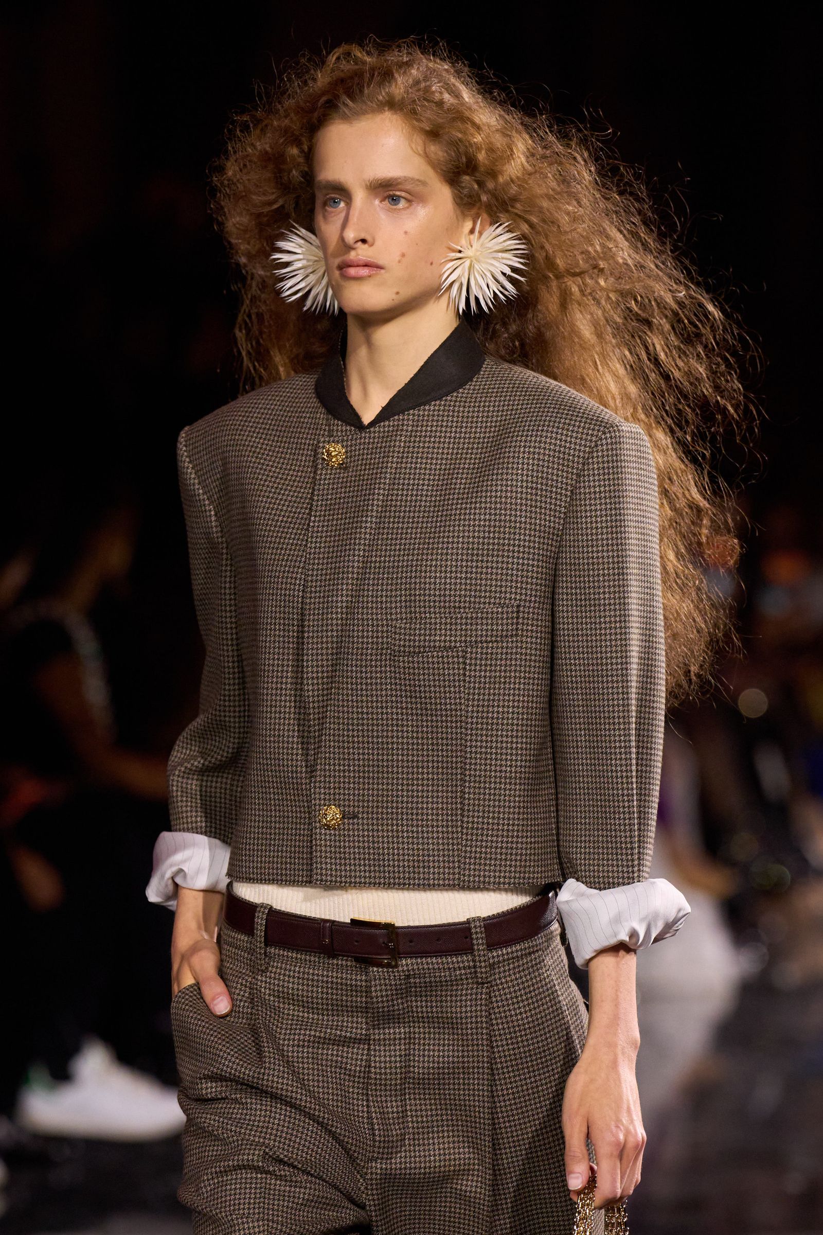 This cropped jacket kicks off Matthieu Blazy's first collection for Chanel's Spring 2026 collection.