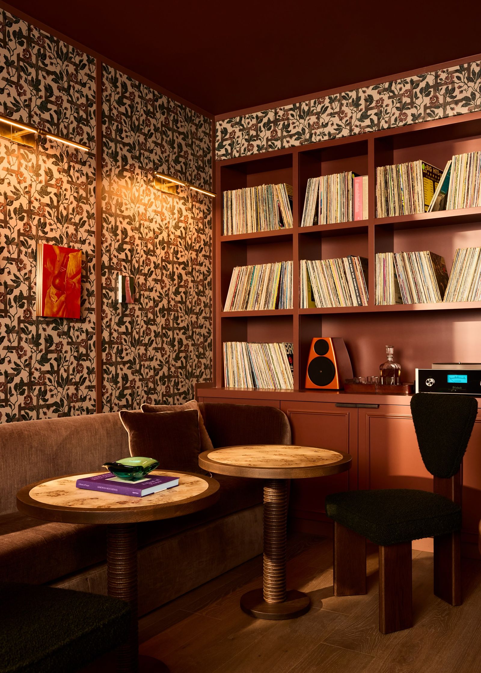 The club's vinyl listening room, Off The Record, can double as a private karaoke room upon special request.
