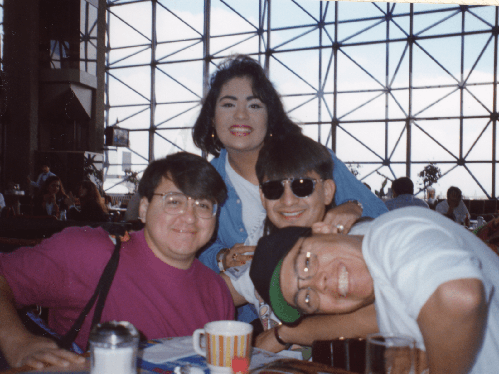 Image may contain AB Quintanilla Carlos Villagrn Accessories Sunglasses Indoor Restaurant Glasses and Adults