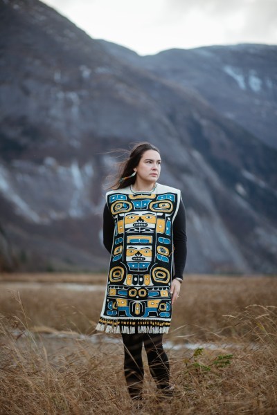 Sydney Akagi, Ceremonial Woven Tunic, Ravenstail and Chilkat, 2024