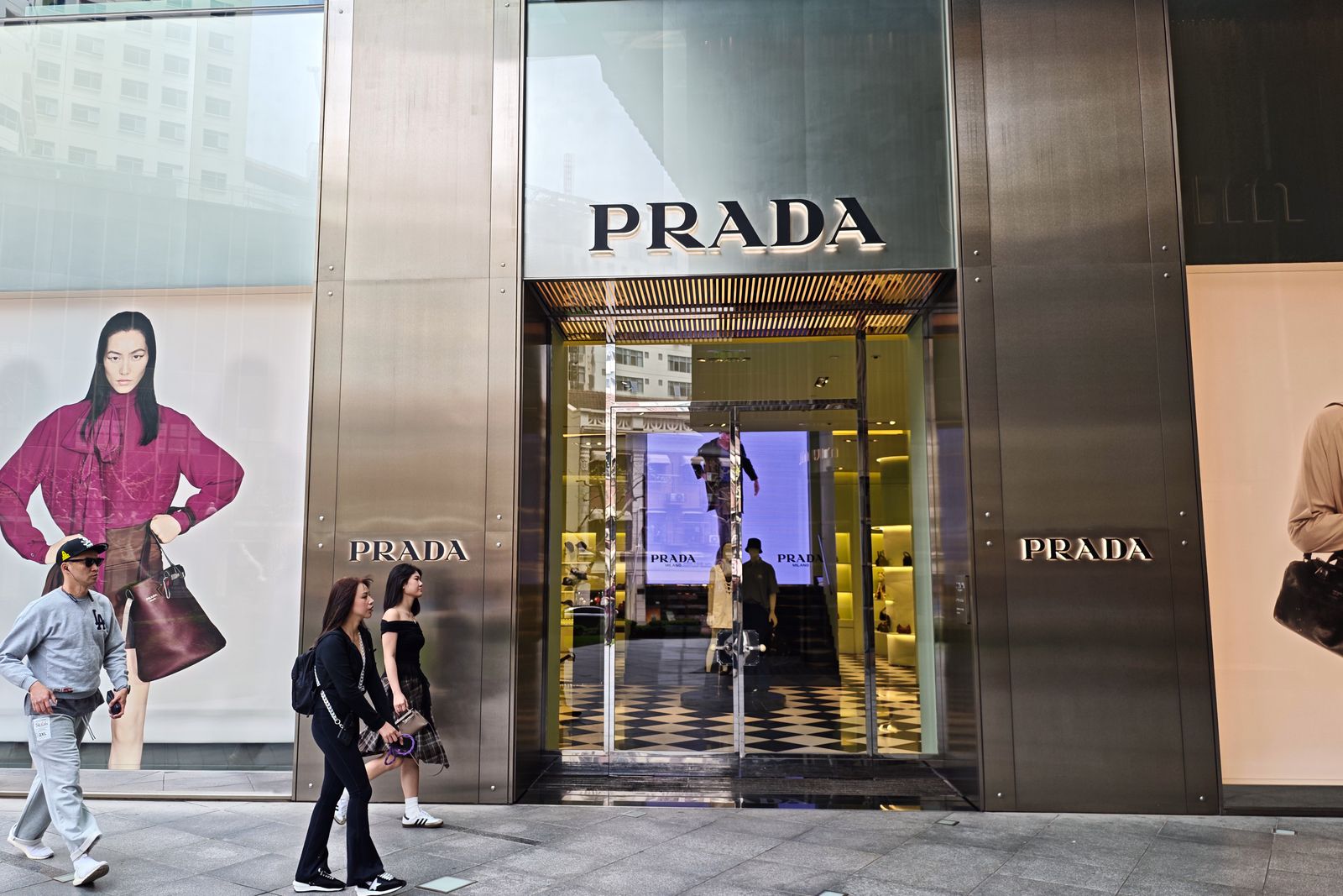 A Prada store in Shanghai.