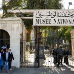Young people walk outside the Syrian National Museum after it reopened to visitors on January 8, 2025 in Damascus. Bashar Assad's crackdown on anti-government protests sparked a civil war in Syria that attracted foreign powers and jihadists and claimed more than half a million lives, leading to the collapse of the Syrian government more than 13 years ago. (Photo by LOUAI BESHARA/AFP) (Photo by LOUAI BESHARA/AFP via Getty Images)