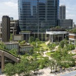 A futuristic real estate development.