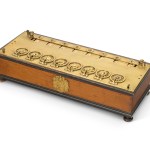 Brass and wood calculator by Blaise Pascal.