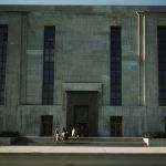 Photo of Department of Health, Education, and Welfare Buildings in Washington, D.C. shows the Wilbur J. Cohen Federal Building at 330 Independence Avenue SW in Washington, D.C., currently part of the Voice of America and the Department of Health and Human Services. [Built 1930s]. Artist unknown. (Photo by Heritage Arts/Heritage Photos via Getty Images)