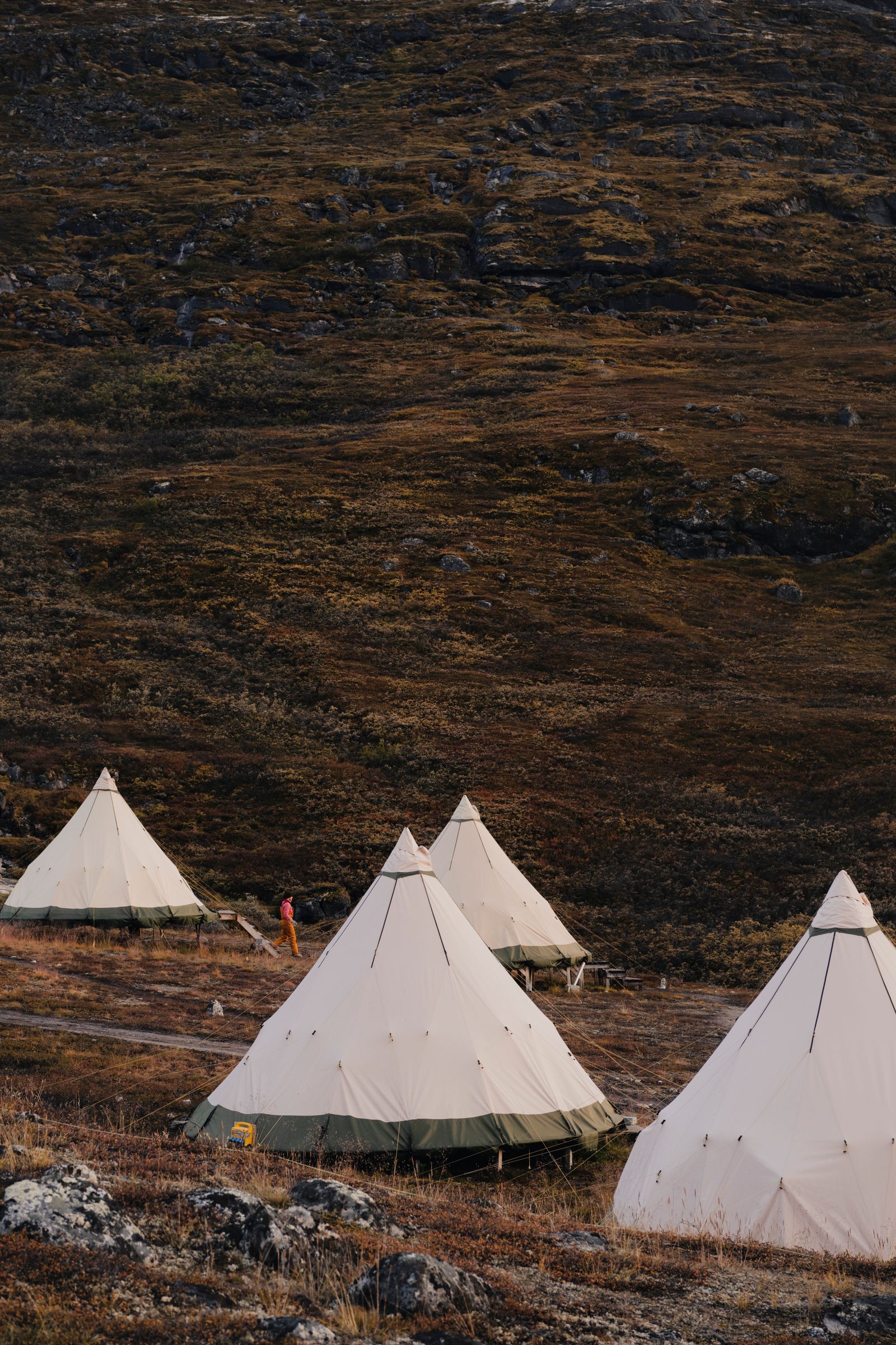 Image may contain outdoor tent camping and people