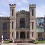 Front view of the Wadsworth Atheneum Museum of Art in Hartford, Connecticut.