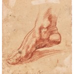 Michelangelo, Study of the Right Foot of the Libyan Sibyl from the Sistine Chapel Ceiling, c. 1511–12
