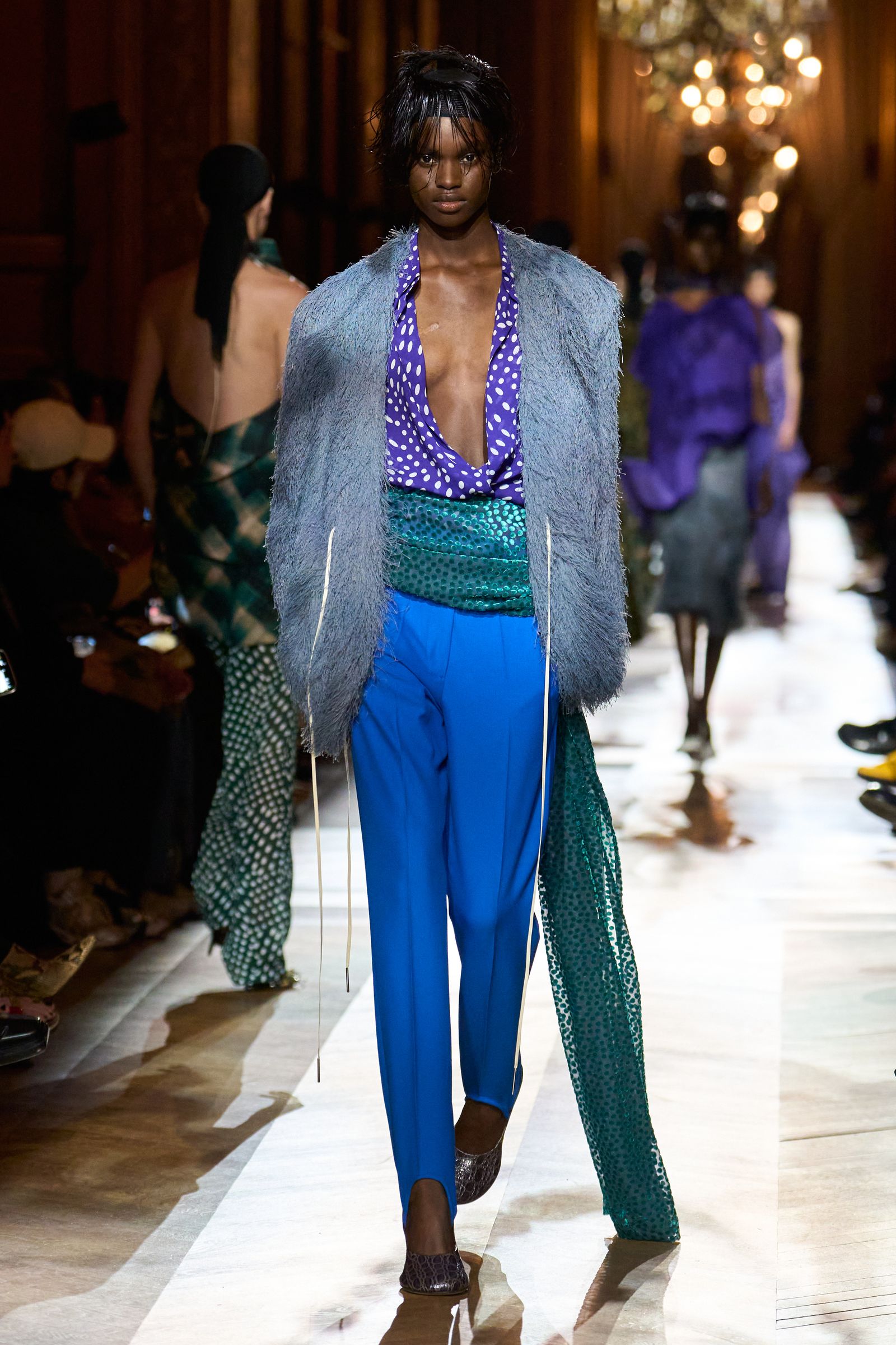 Image may contain Ajuma Nasenyana Clothing Pants Adult Fashion Coats Jackets Hats Footwear Shoes and Blazers