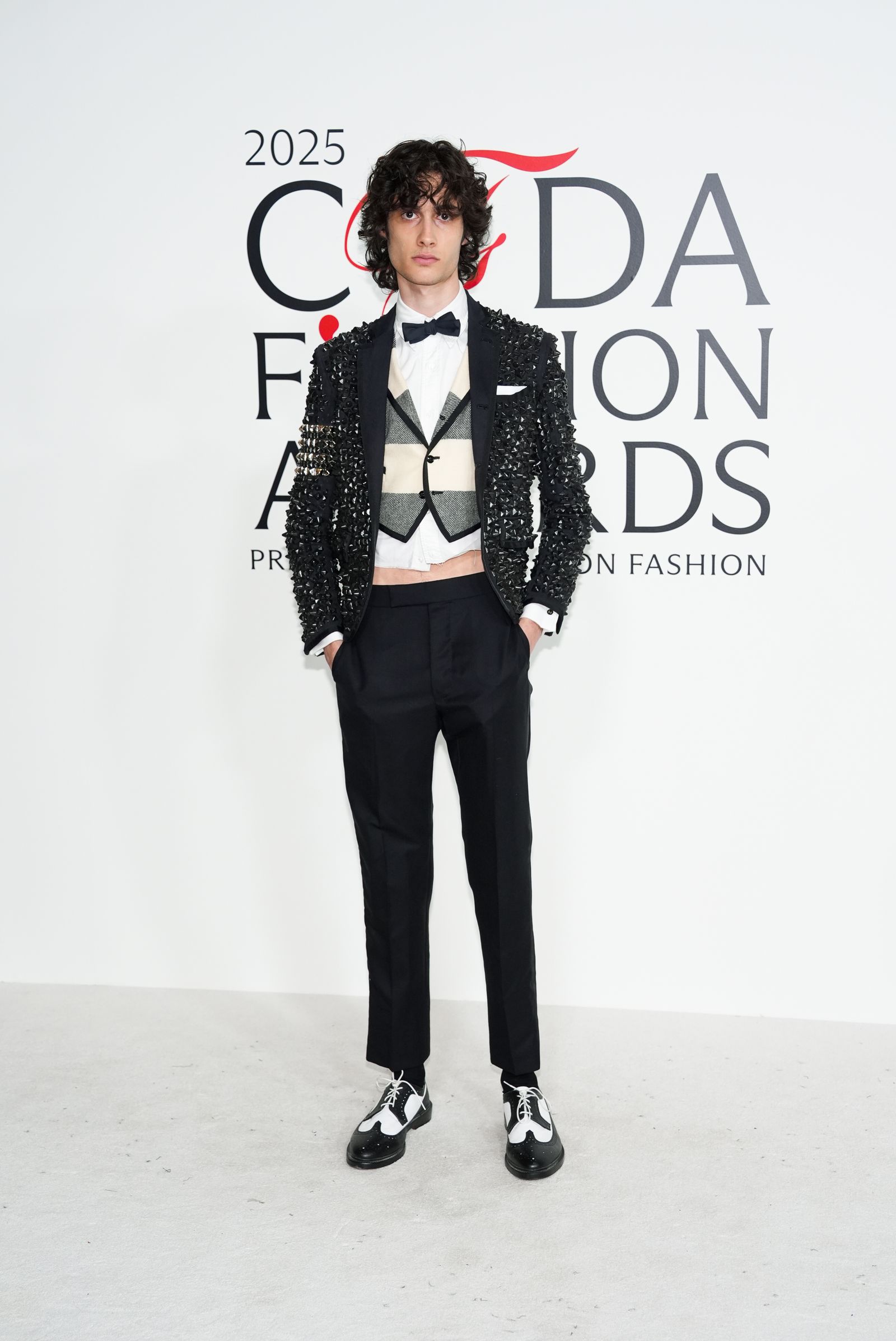 Image may contain Vivian Dsena Clothing Formal Blazers Jackets Tuxedo Blazers Adults and Vests