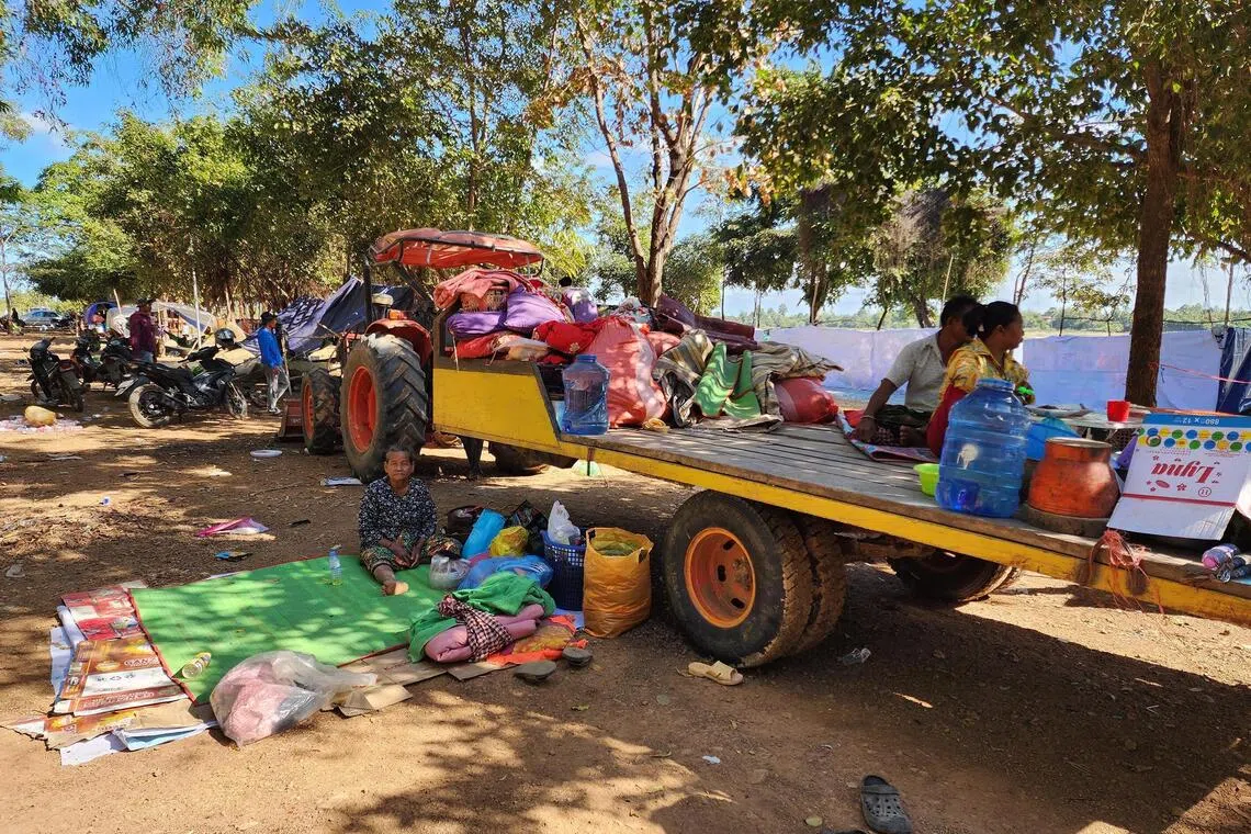 As conflict between Thailand and Cambodia continues, displaced Cambodians flee again and again