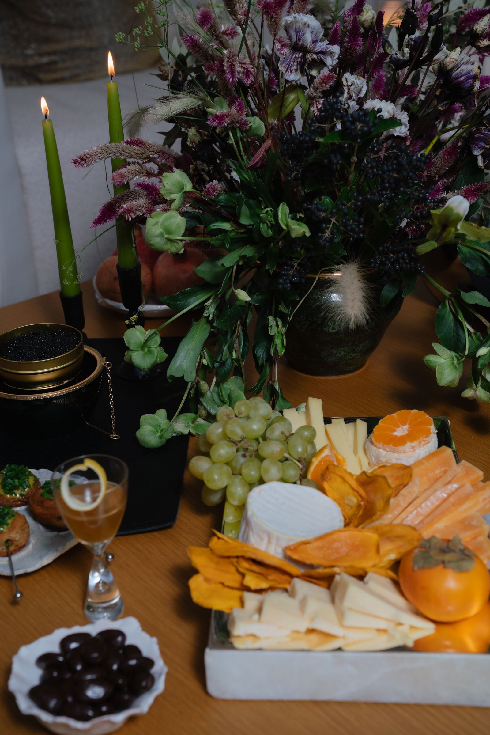 Image may contain candles brunch and food