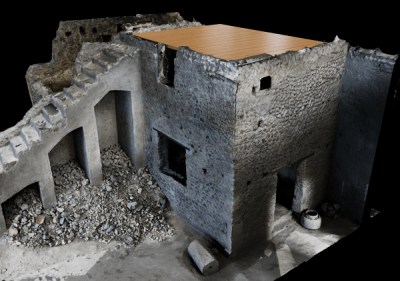 Digital reconstruction of the House of Thiasus, Pompeii, Italy.