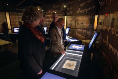 Simi Valley, CA - February 26: The installation of the 4Q57 Isaiah Scroll at the Ronald Reagan Presidential Library in Simi Valley on Wednesday, February 26, 2025. The Isaiah Scroll and other Dead Sea Scrolls in "Dead Sea Scrolls: The Exhibition". Due to their light sensitivity, the Dead Sea Scrolls are rotated every three months to help preserve them. (Photo by Hans Gutknecht/MediaNews Group/Los Angeles Daily News via Getty Images)