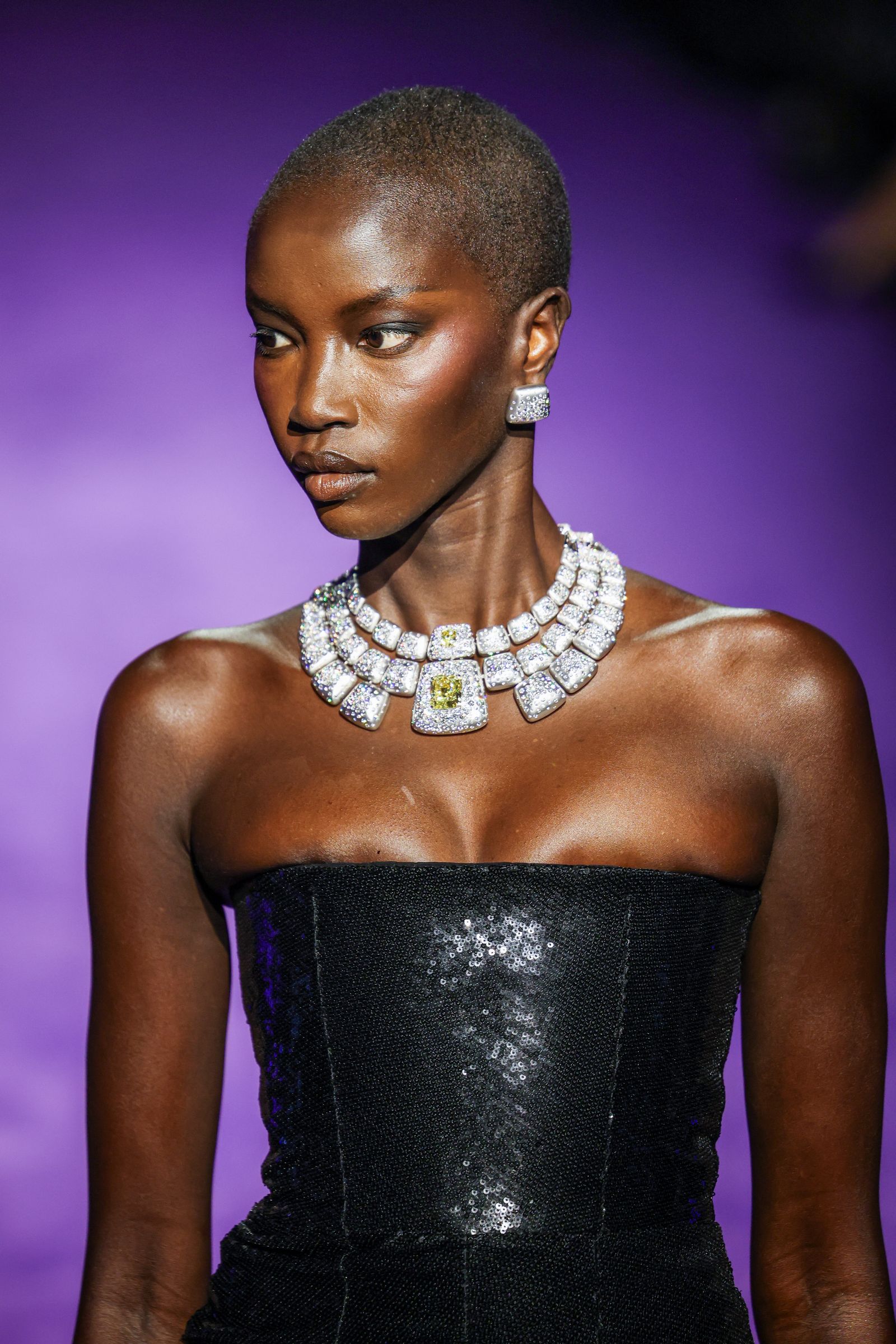 Images may contain body parts, face, head, neck, shoulders, accessories, diamonds, gemstones and jewelry