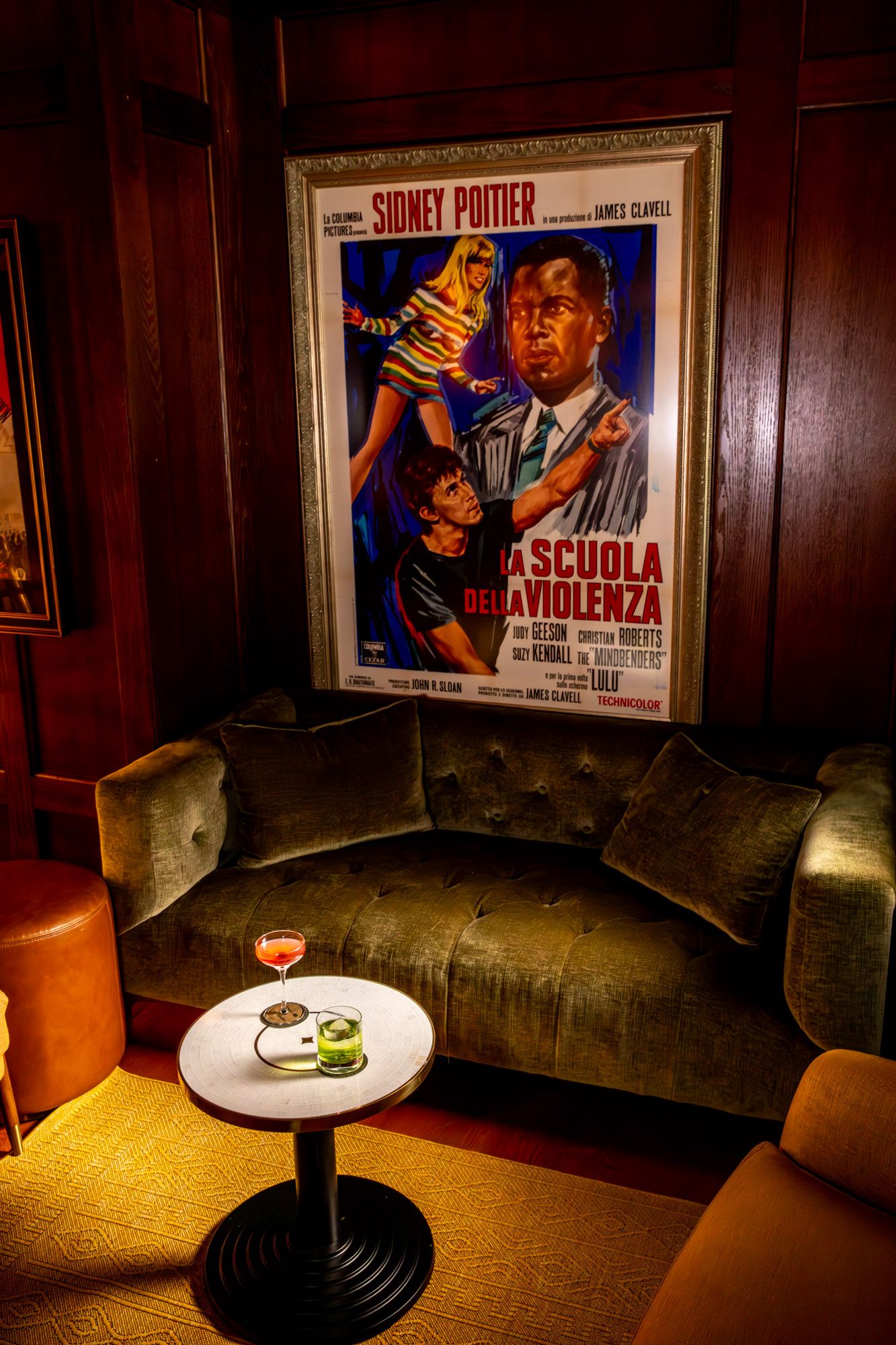 Image may contain Sidney Poitier Sofa Furniture Advertising Adults Architecture, Architecture and Interiors