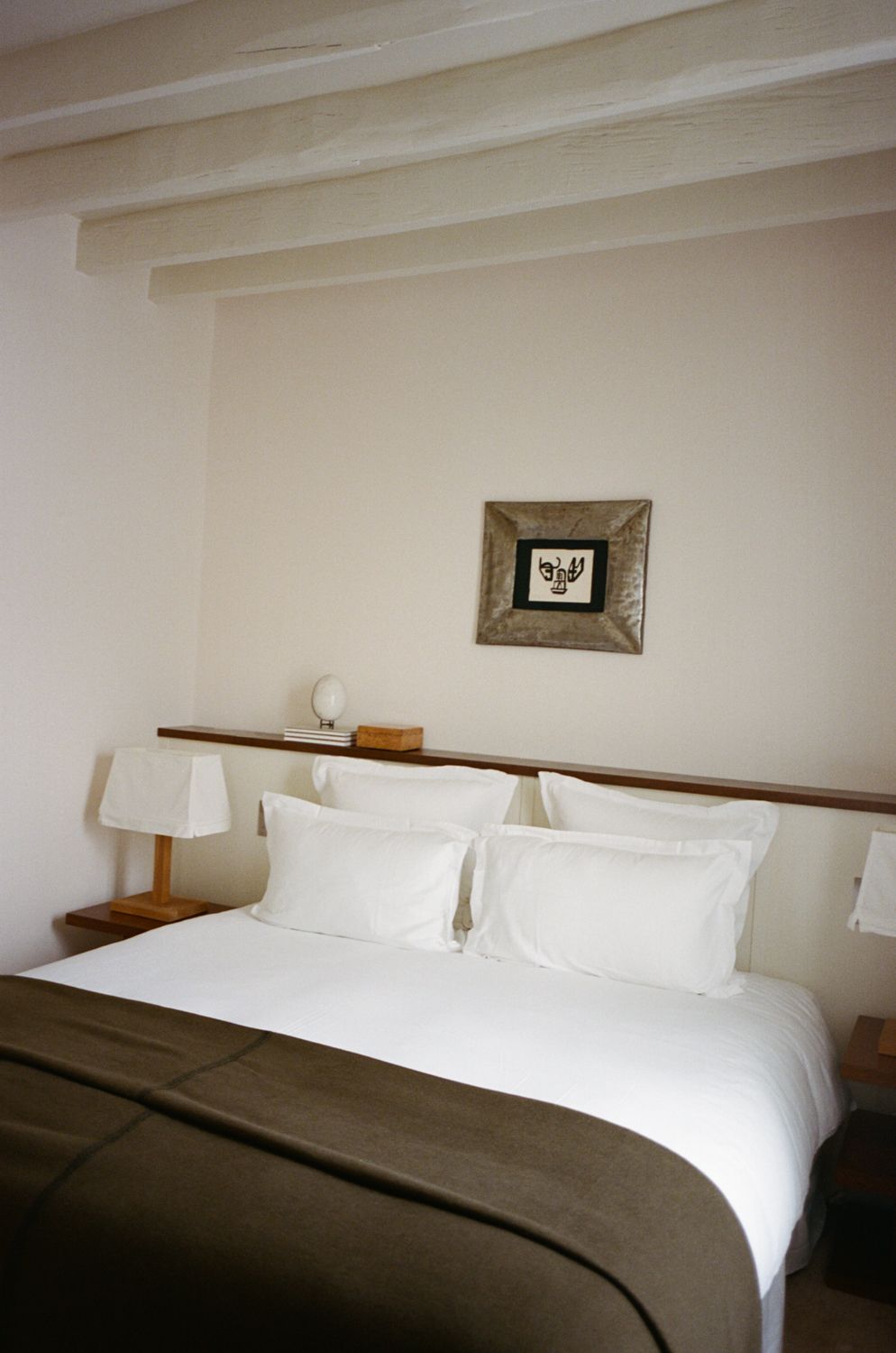 Pictures may contain Corner Mats Home Decor Interiors Interior Design Lamps Beds Furniture Pillows Bedrooms and Rooms