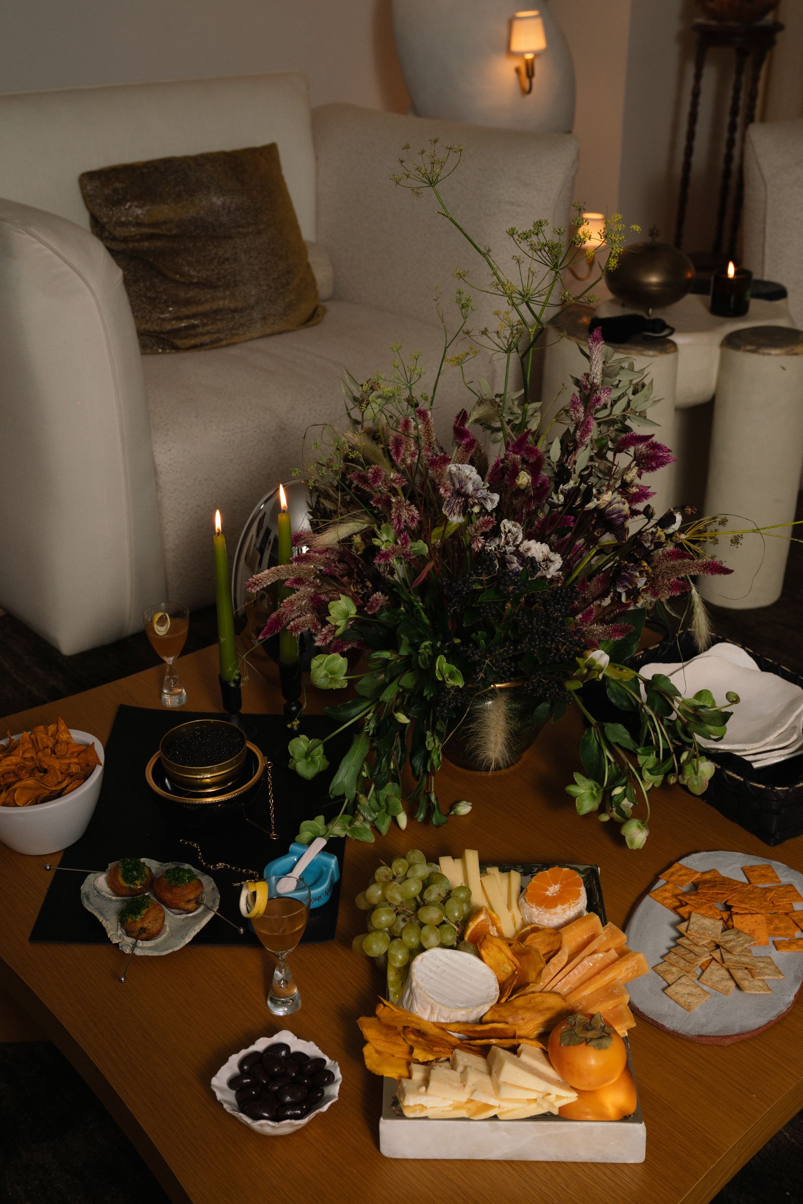 Image may contain dining table, furniture, table, building, architecture, restaurant, interior, candles and tabletop