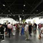 MIAMI BEACH, FL - DECEMBER 5: For editorial use only guests attend the VIP Preview of Art Basel Miami Beach 2025 at the Miami Beach Convention Center on December 5, 2025 in Miami Beach, Florida. (Photo by Arturo Holmes/Getty Images)