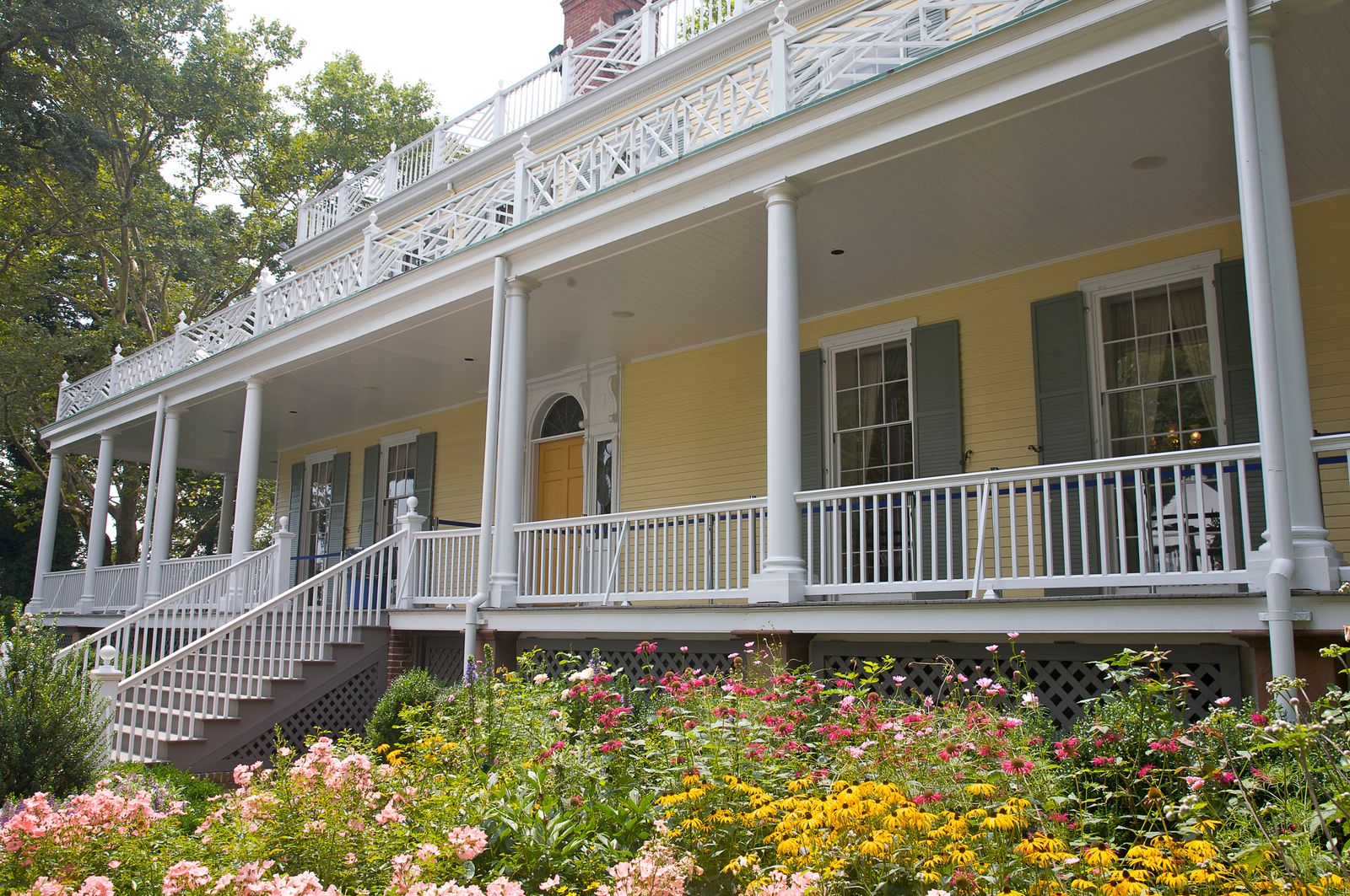 Image may contain architecture building house porch and porch