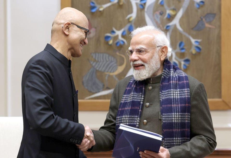 Satya Nadella visits India