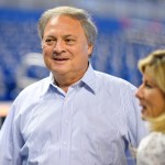 MIAMI, FLORIDA - JUNE 23: Miami Marlins owner Jeffrey Loria and his wife Julie Loria hold a pre-game press conference between the Miami Marlins and Chicago Cubs at Marlins Park on June 23, 2017 in Miami, Florida. (Photo by Marc Brown/Getty Images) *** Local Captions *** Jeffrey Loria; Julie Loria