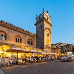 Torre Dell'Orologio and Palazzo della Ragione, Piazza delle Erbe, Mantua, Mantua, Italy, 2024