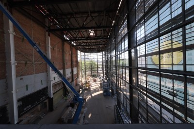 A building under construction.