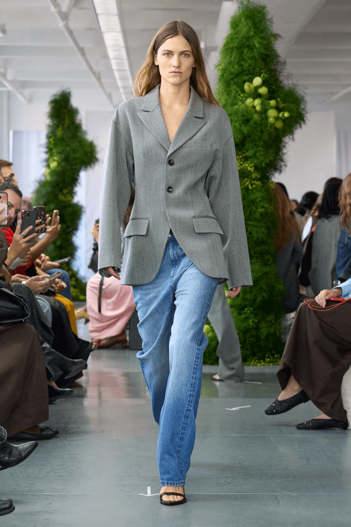 Image may contain Dan Cummins blazer, coat, jacket, pants, formal wear, suit, accessories, bag and tote