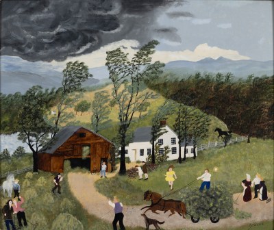 Grandma Moses, Thunderstorm, 1948