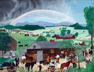 Grandma Moses, Rainbow, 1951