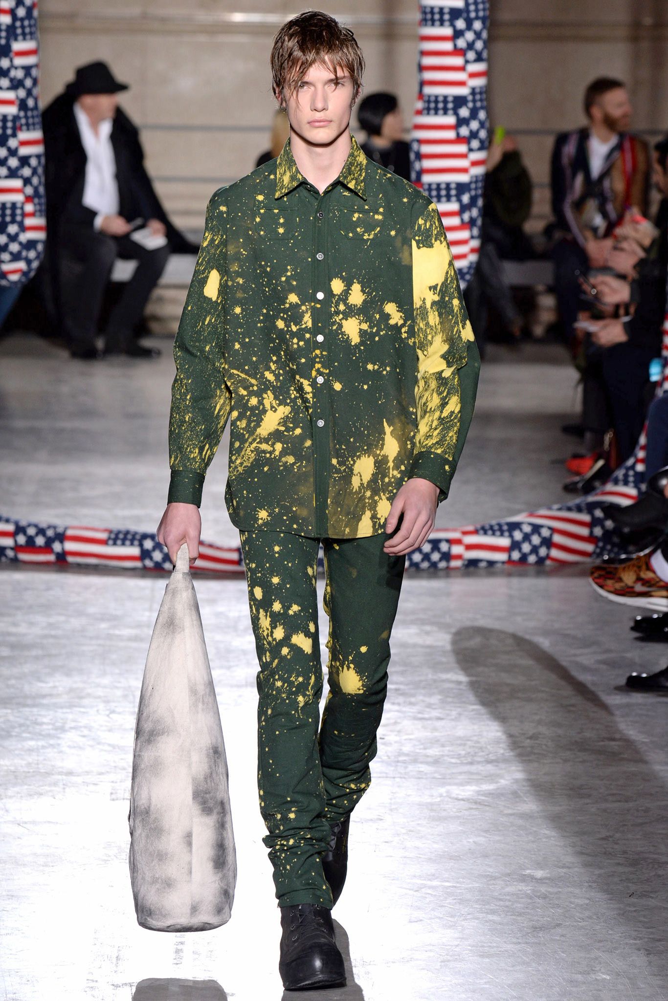 Image may contain people, fashion, footwear, clothing, outerwear, coats, coats and suits