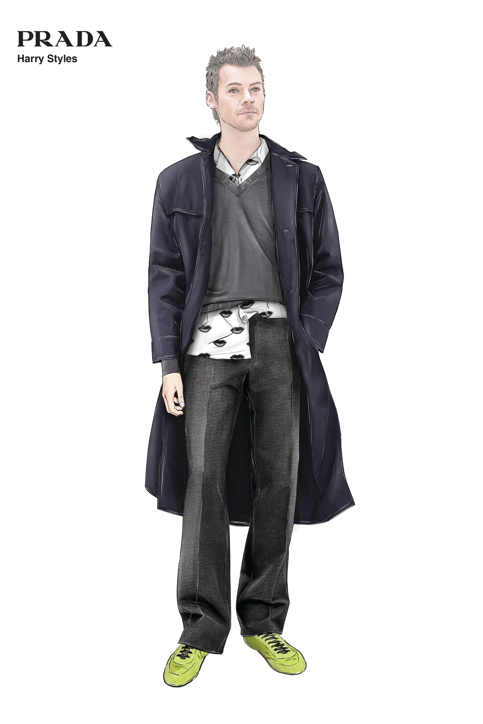 Prada x Harry style sketch