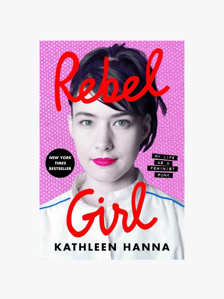 Image may contain: Kathleen Hanna, Publication, Advertisement, Book, Poster, Person, Face, and Head