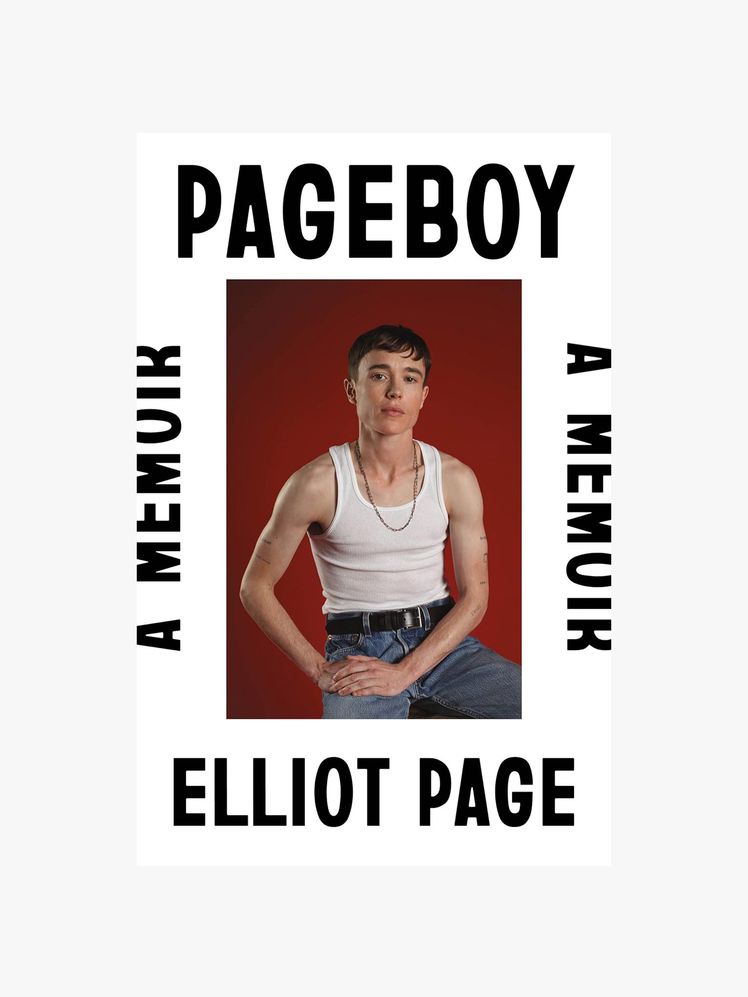 Image may contain: Elliot Page, Clothing, T-Shirt, Person, Jeans, Pants, and Tank Top