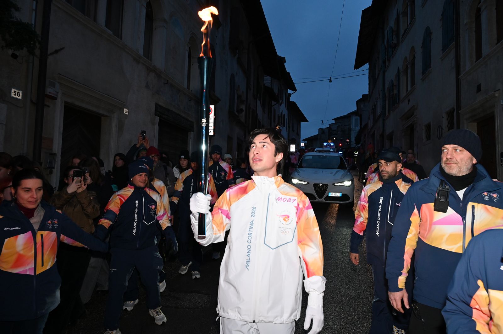 Image may contain Jason Worilds Light Clothing Gloves Torchman Car Transporter Footwear